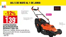 Bricoking Cortacésped black&decker bemw471bh-qs oferta