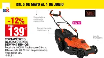 Bricoking Cortacésped black&decker bemw471bh-qs oferta