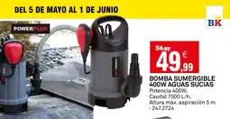 Bricoking Bomba sumergible 400w aguas sucias oferta