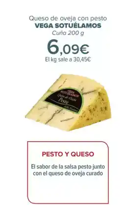 Carrefour VEGA SOTUÉLAMOS Queso de oveja con pesto oferta