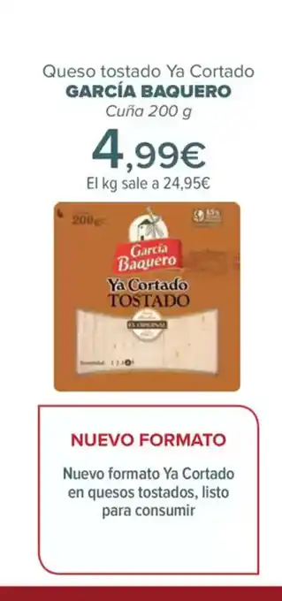 Carrefour GARCÍA BAQUERO Queso tostado Ya Cortado oferta