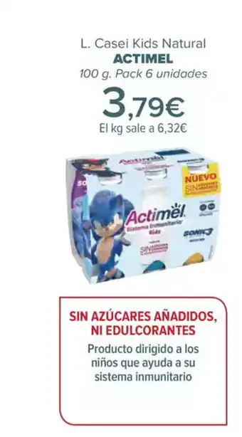 Carrefour ACTIMEL L. Casei Kids Natural oferta
