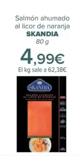Carrefour SKANDIA Salmón ahumado al licor de naranja oferta