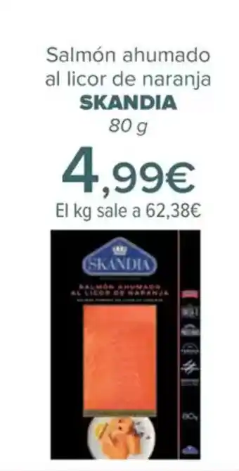 Carrefour SKANDIA Salmón ahumado al licor de naranja oferta