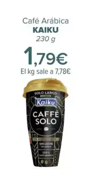 Carrefour KAIKU Café Arábica oferta