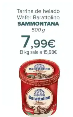 Carrefour SAMMONTANA Tarrina de helado Wafer Barattolino oferta