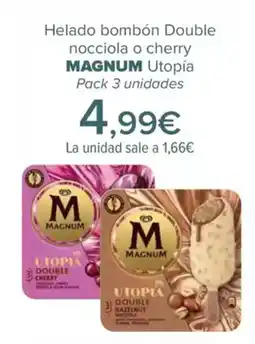 Carrefour MAGNUM Helado bombón Double nocciola o cherry oferta