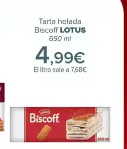 Carrefour LOTUS Tarta helada Biscoff oferta