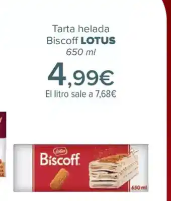 Carrefour LOTUS Tarta helada Biscoff oferta