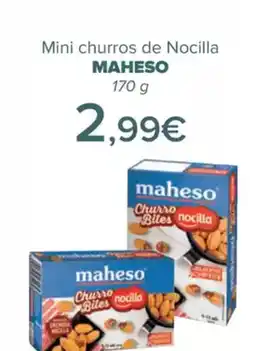 Carrefour MAHESO Mini churros de Nocilla oferta