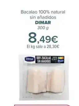 Carrefour DIMAR Bacalao 100% natural sin añadidos oferta