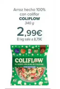 Carrefour COLIFLOW Arroz hecho 100% con coliflor oferta