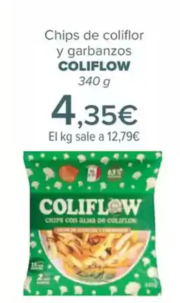 Carrefour COLIFLOW Chips de coliflor y garbanzos oferta