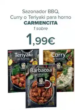 Carrefour CARMENCITA Sazonador BBQ, Curry o Teriyaki para horno oferta