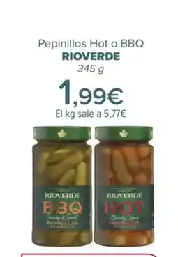 Carrefour RIOVERDE Pepinillos Hot o BBQ oferta