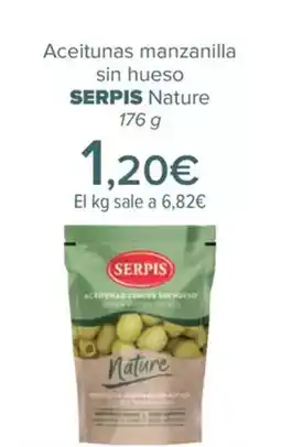Carrefour SERPIS Aceitunas manzanilla sin hueso oferta
