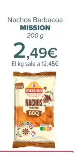 Carrefour MISSION Nachos Barbacoa oferta