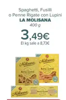 Carrefour LA MOLISANA Spaghetti, Fusilli o Penne Rigate con Lupini oferta