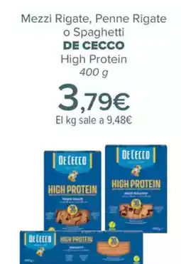Carrefour DECECCO Mezzi Rigate, Penne Rigate o Spaghetti oferta