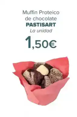 Carrefour PASTISART Muffin Proteico de chocolate oferta