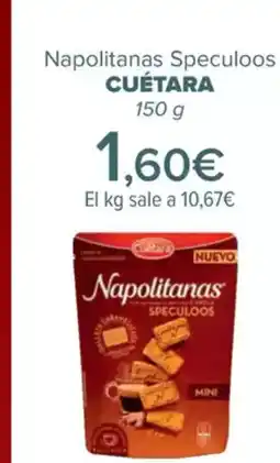 Carrefour CUÉTARA Napolitanas Speculoos oferta