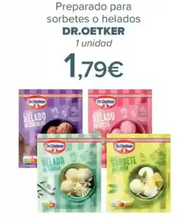 Carrefour DR.OETKER Preparado para sorbetes o helados oferta