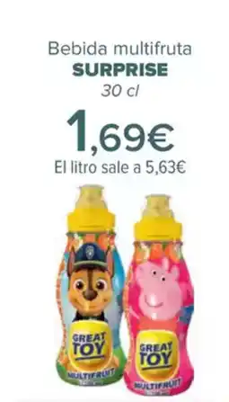 Carrefour SURPRISE Bebida multifruta oferta