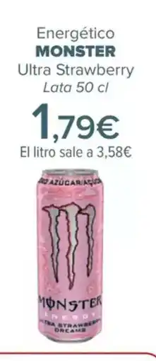 Carrefour MONSTER Energético Ultra Strawberry oferta