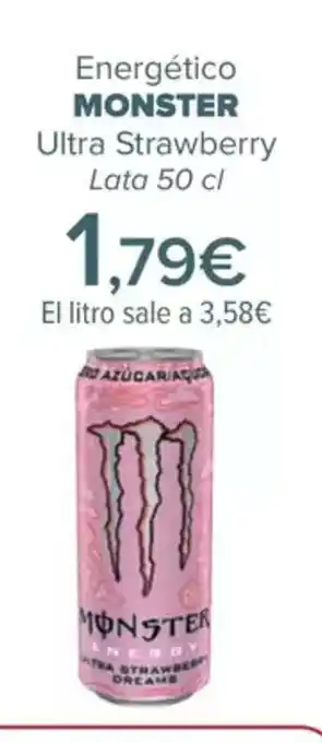 Carrefour MONSTER Energético Ultra Strawberry oferta