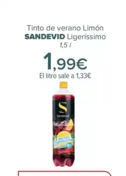 Carrefour SANDEVID Tinto de verano Limón oferta