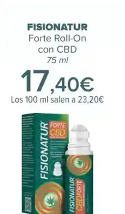 Carrefour FISIONATUR Forte Roll-On con CBD oferta