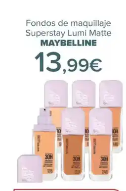 Carrefour MAYBELLINE Fondos de maquillaje Superstay Lumi Matte oferta