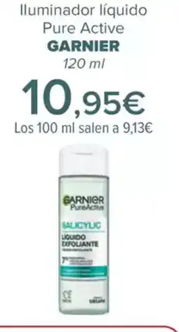Carrefour GARNIER lluminador liquido Pure Active oferta
