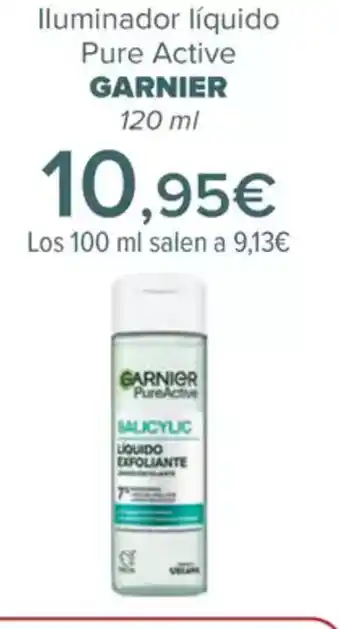 Carrefour GARNIER lluminador liquido Pure Active oferta