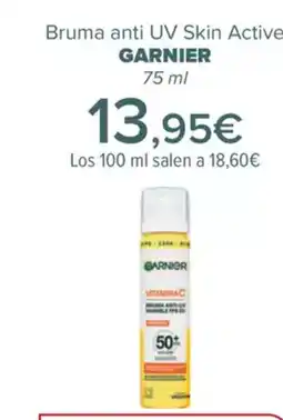 Carrefour GARNIER Bruma anti UV Skin Active oferta