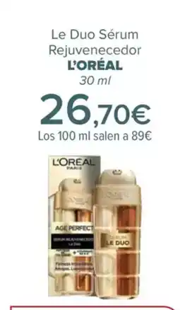 Carrefour L'ORÉAL Le Duo Sérum Rejuvenecedor oferta