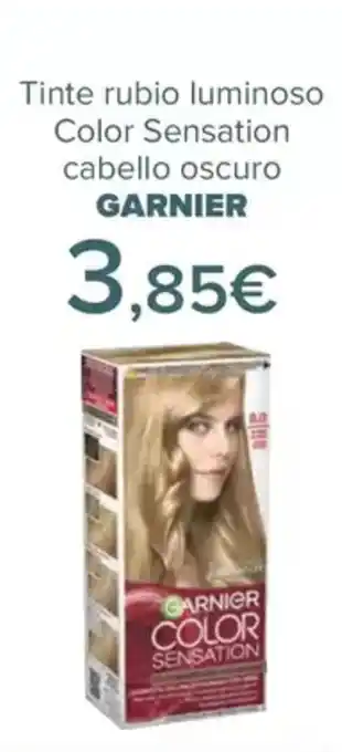 Carrefour GARNIER Tinte rubio luminoso Color Sensation cabello oscuro oferta