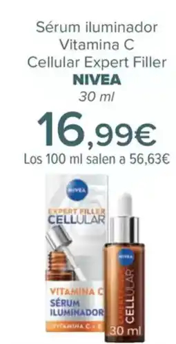 Carrefour NIVEA Sérum iluminador Vitamina C Cellular Expert Filler oferta