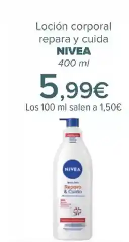 Carrefour NIVEA Loción corporal repara y cuida oferta