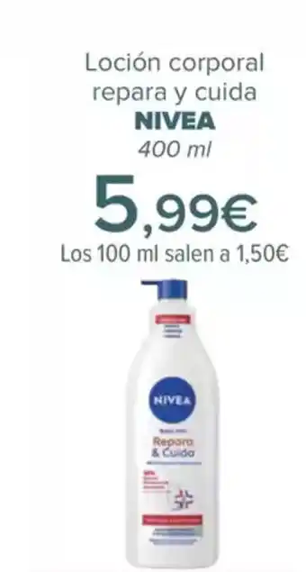 Carrefour NIVEA Loción corporal repara y cuida oferta