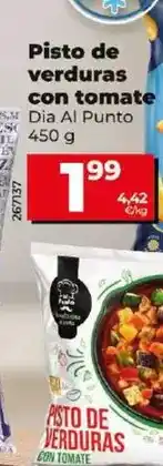 Dia Dia al punto - pisto de verduras con tomate 450 g oferta