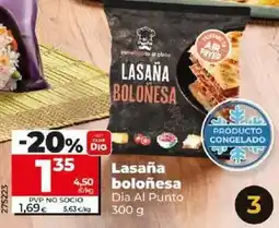 Dia Dia al punto - lasaña boloñesa 300 g oferta