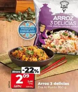 Dia Dia al punto - arroz 3 delicias 850 g oferta