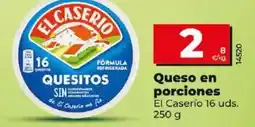 Dia El caserío - queso en porciones 16 uds. 250 g oferta