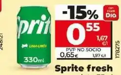 Dia Sprite - fresh lata 33 cl oferta