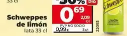 Dia Schweppes - de limón lata 33 cl oferta