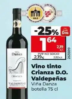 Dia Viña danza - vino tinto crianza d.o. valdepeñas botella 75 cl oferta