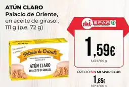 SPAR Gran Canaria Palacio de oriente - atun claro oferta