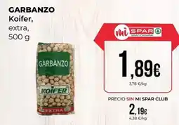 SPAR Gran Canaria Koifer - garbanzo oferta