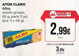 SPAR Gran Canaria Albo - atun claro oferta